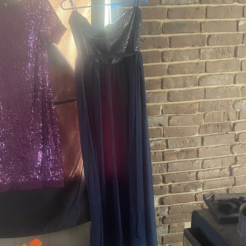 Forever 21 Purple and Black Maxi Dress